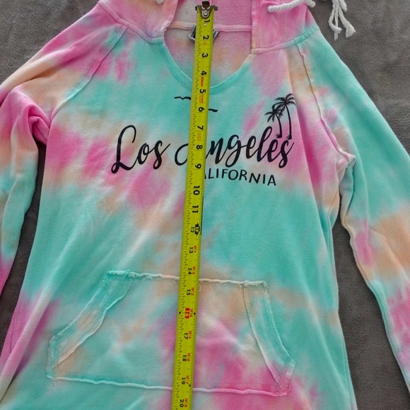 Los Angeles Tie Dye Long Sweater - Rainbow Color - Picture 7 of 10